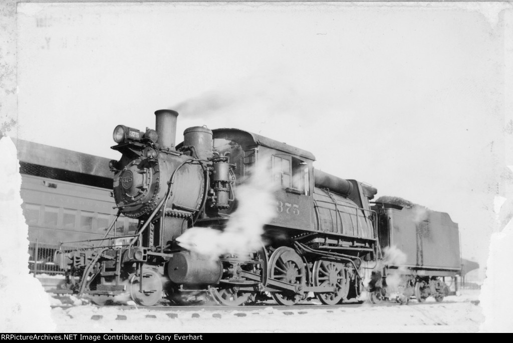 CNJ 2-6-0C #375 - Central RR of New Jersey